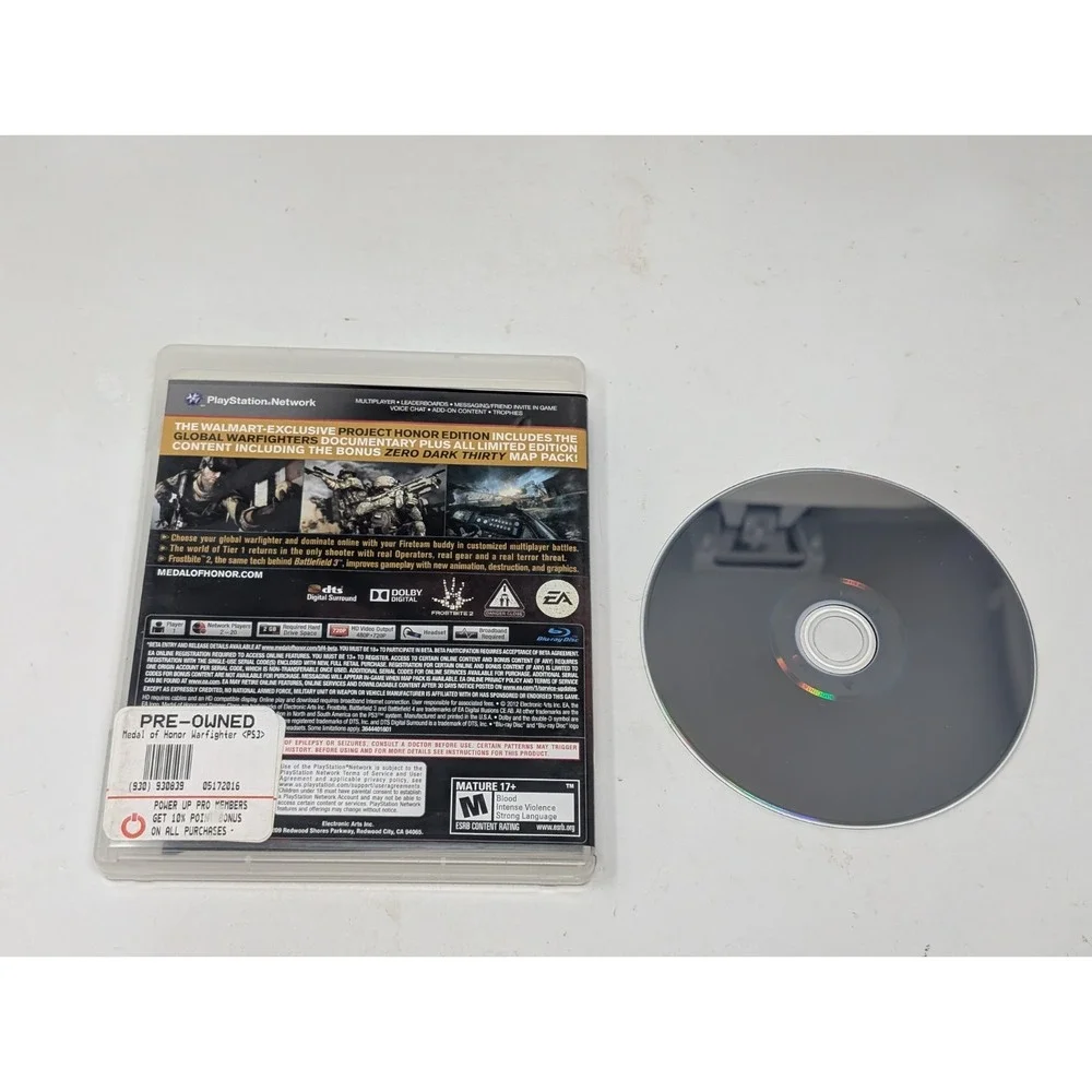 Medal‎ of Honor Warfighter Project Honor Walmart Edition PlayStation 3 PS3 CIB